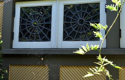 Winchester Mystery House Spider Web windows