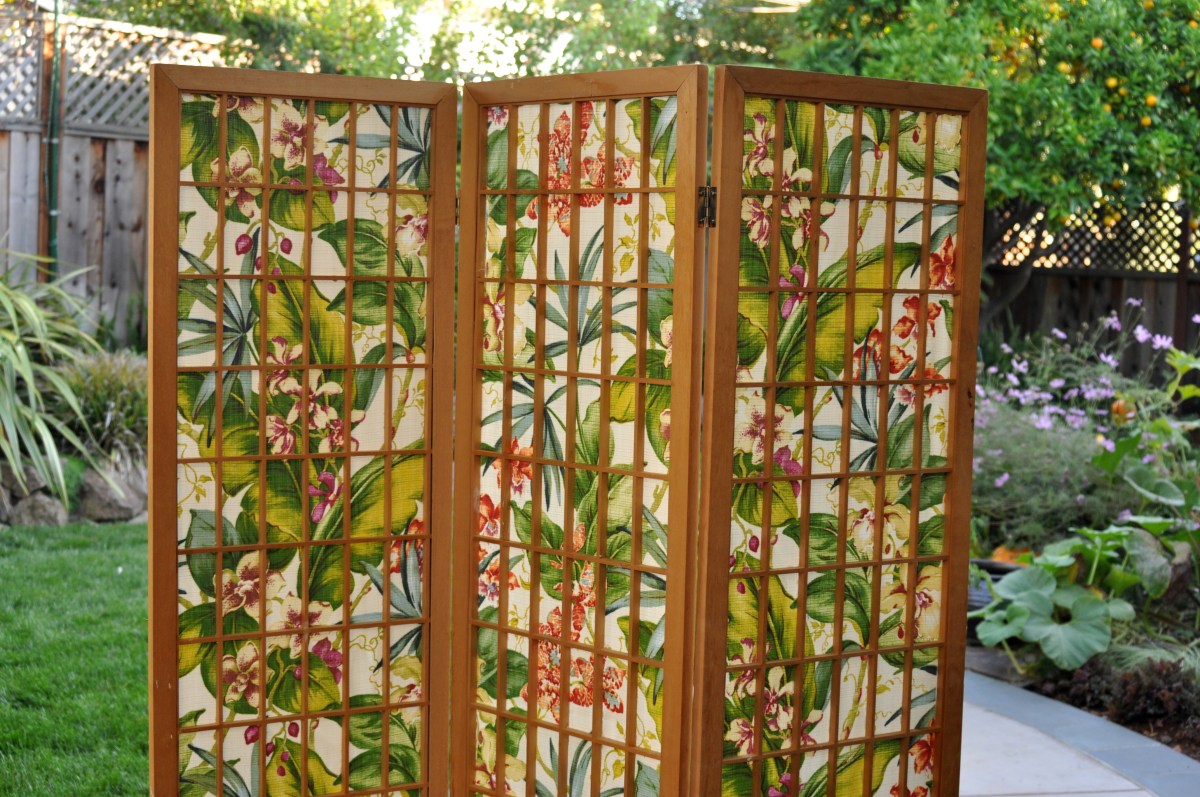 Re-covered Shoji Screen