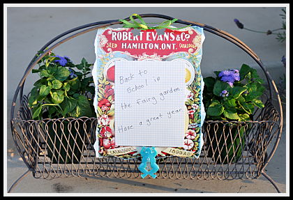 Back to School in the Fairy Garden