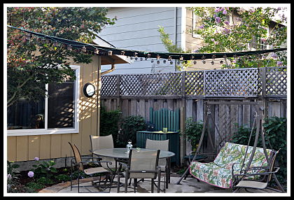 Shade Sail Back Yard