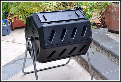assembled tumbling composter