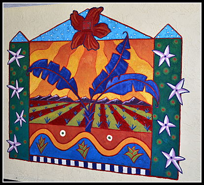 wild palms hotel mural