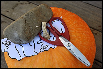 rock paper scissors pumpkin