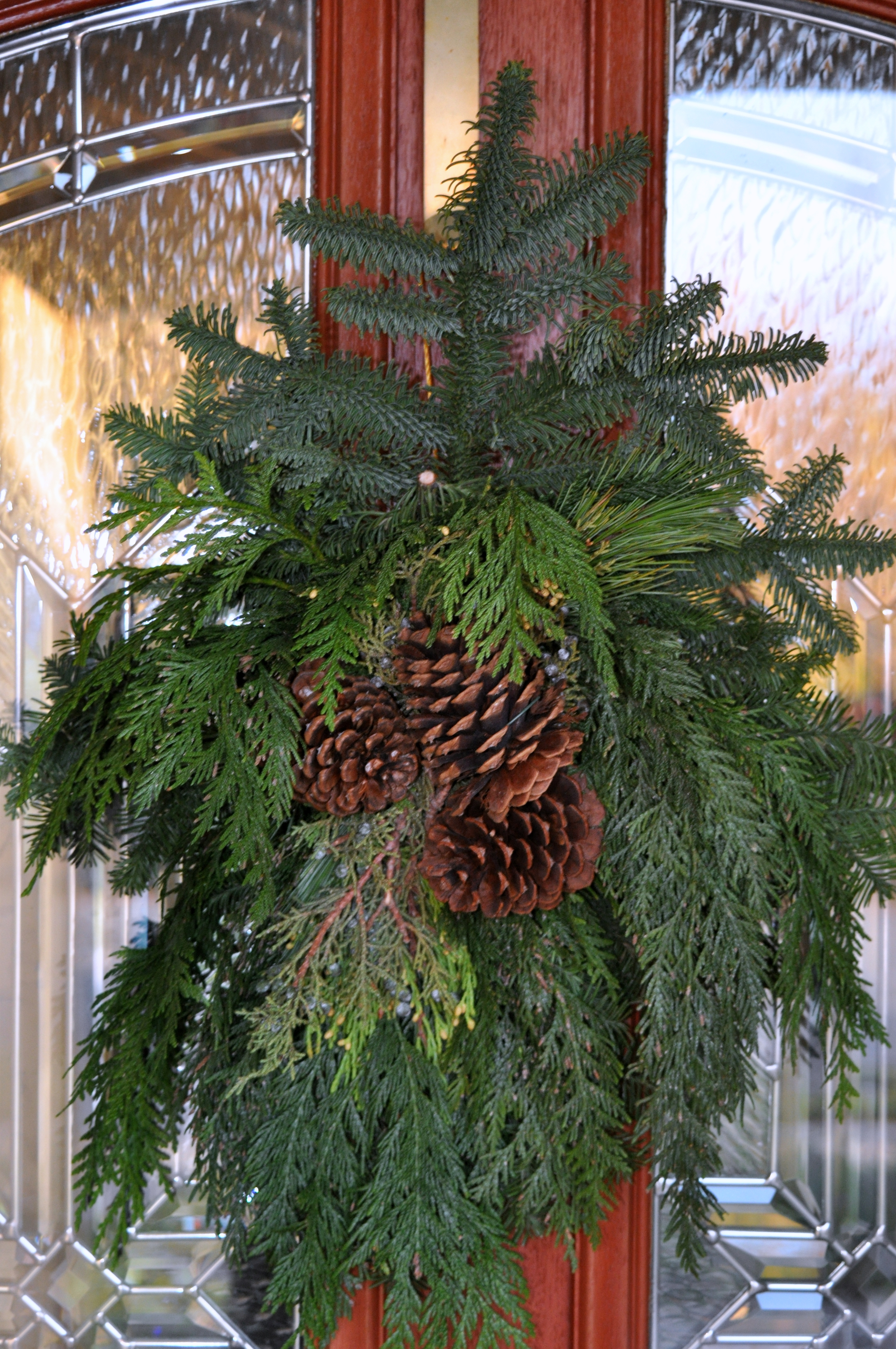 Front door greens Front door greens