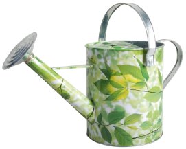 green leaf watering can
