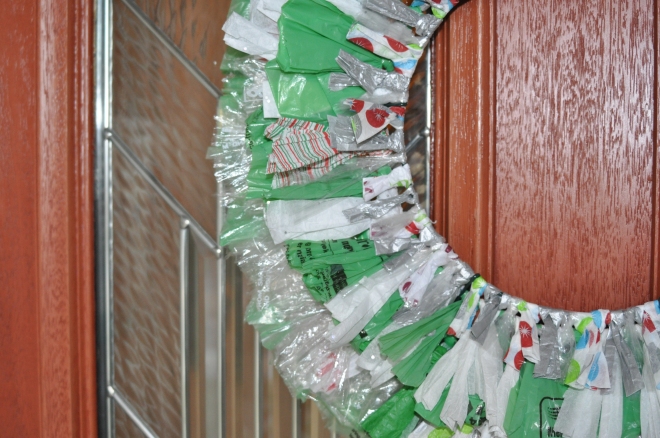 Recycled Wreath Closeup
