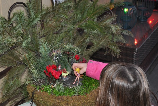 Playing in the fairy garden