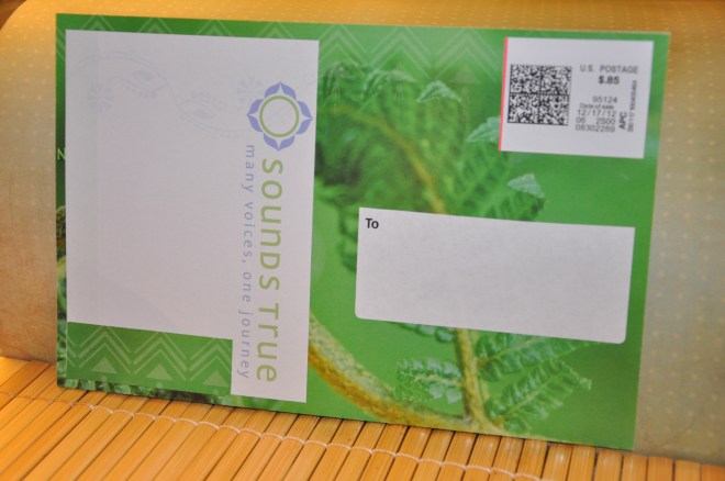 Two-sided postcard (back side has quotation)