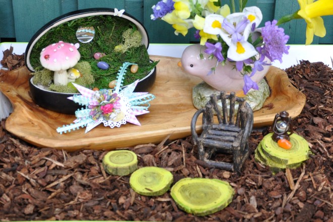 easter fairy garden
