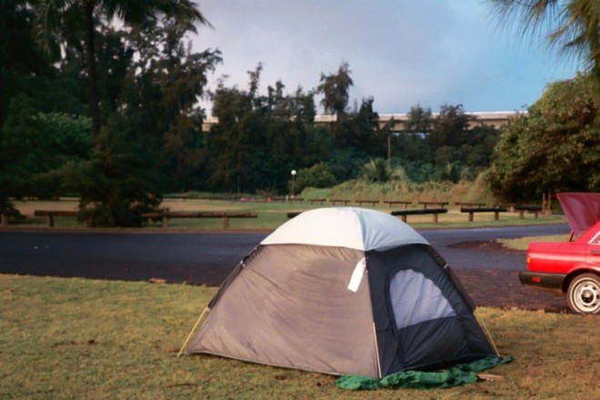 tent in hawaii