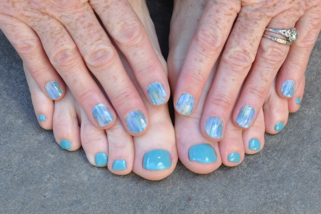 aqua manicure and pedicure