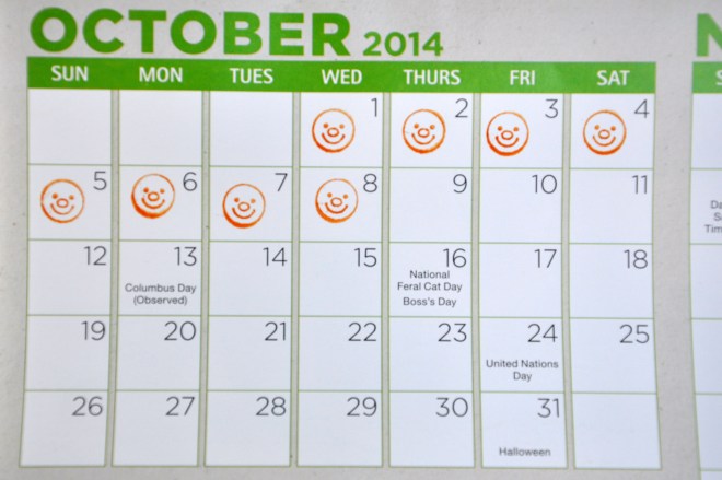 candy countdown calendar
