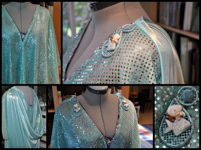 under the sea draping collage