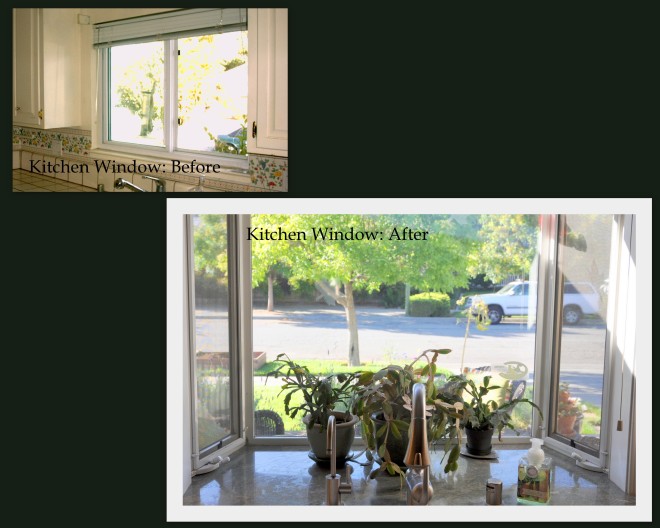 kitchen window before and after