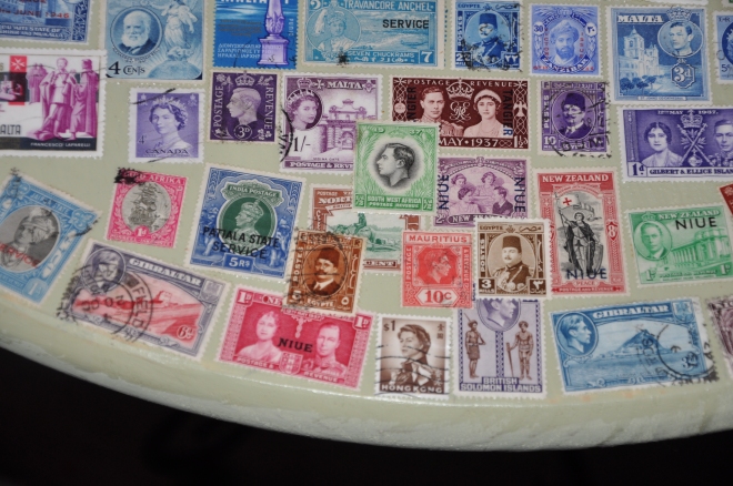 postage stamp table project