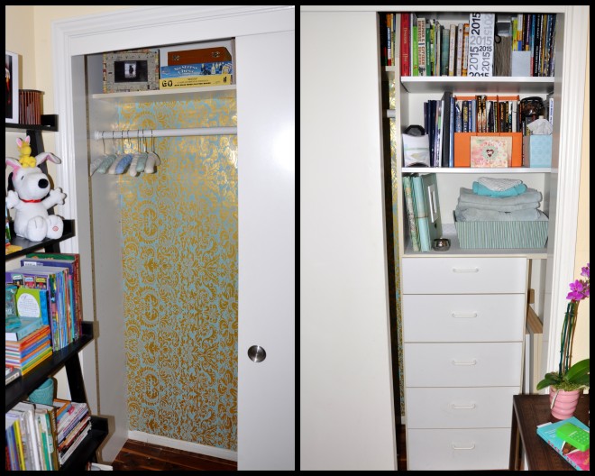 guest room closet after collage