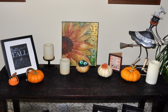indoor Halloween decor