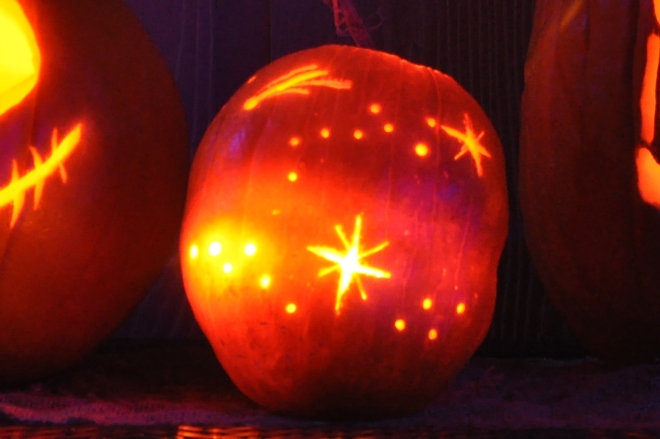 pumpkin stars beacon of light
