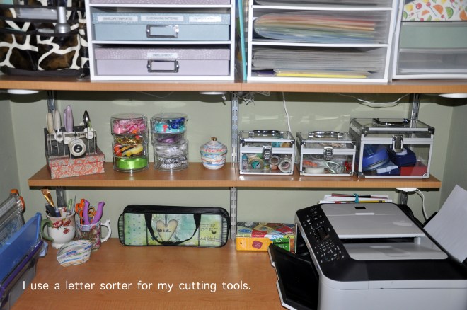 organized crafts cutting tool sorter