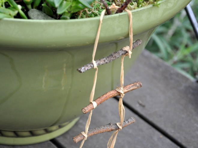 fairy garden rope ladder