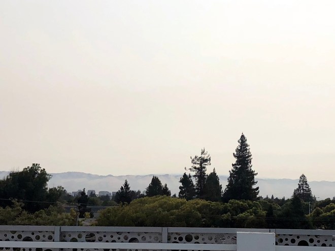 hazy skies in San Jose