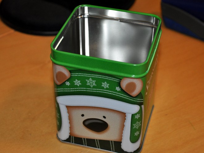 Swiss Miss chocolate tin