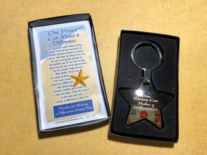 Positive Promotions starfish key ring