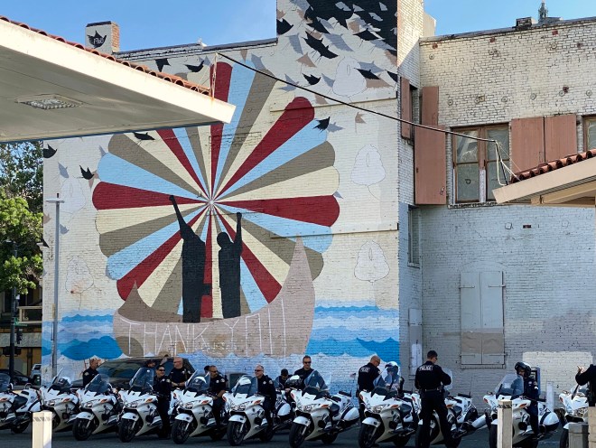 Tommy Smith-John Carlos Thank You mural