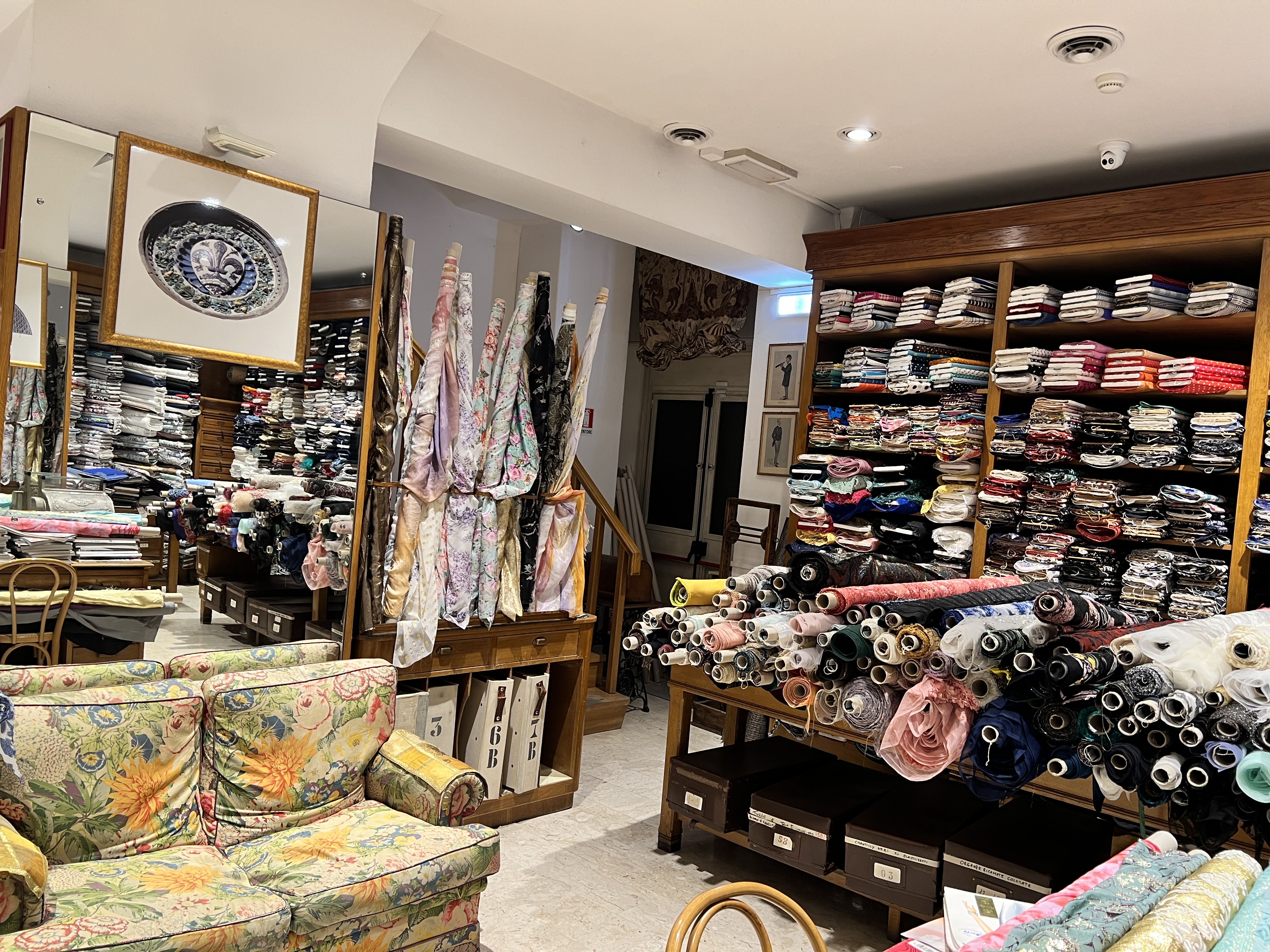 fabric shop in Florence