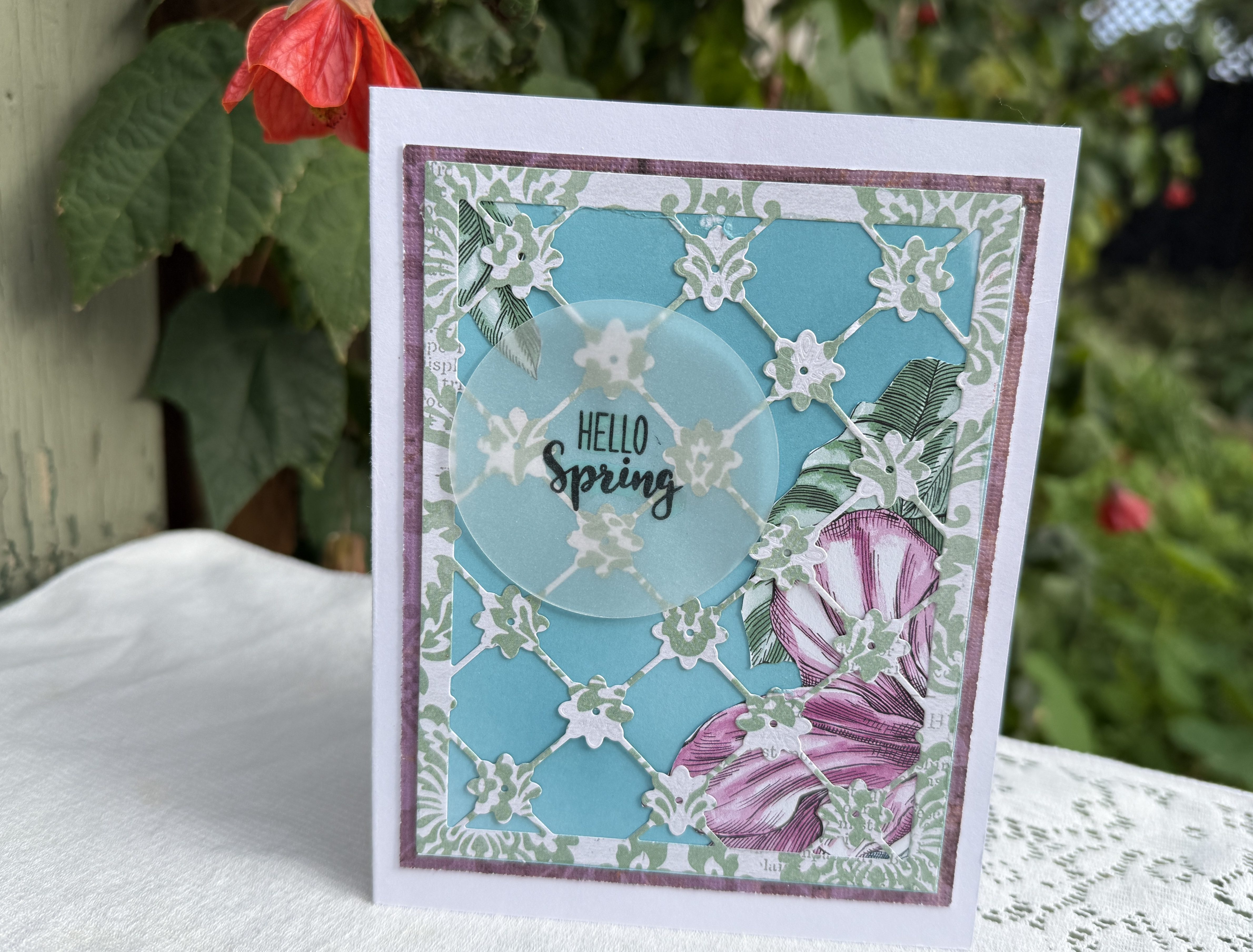Hello Spring card