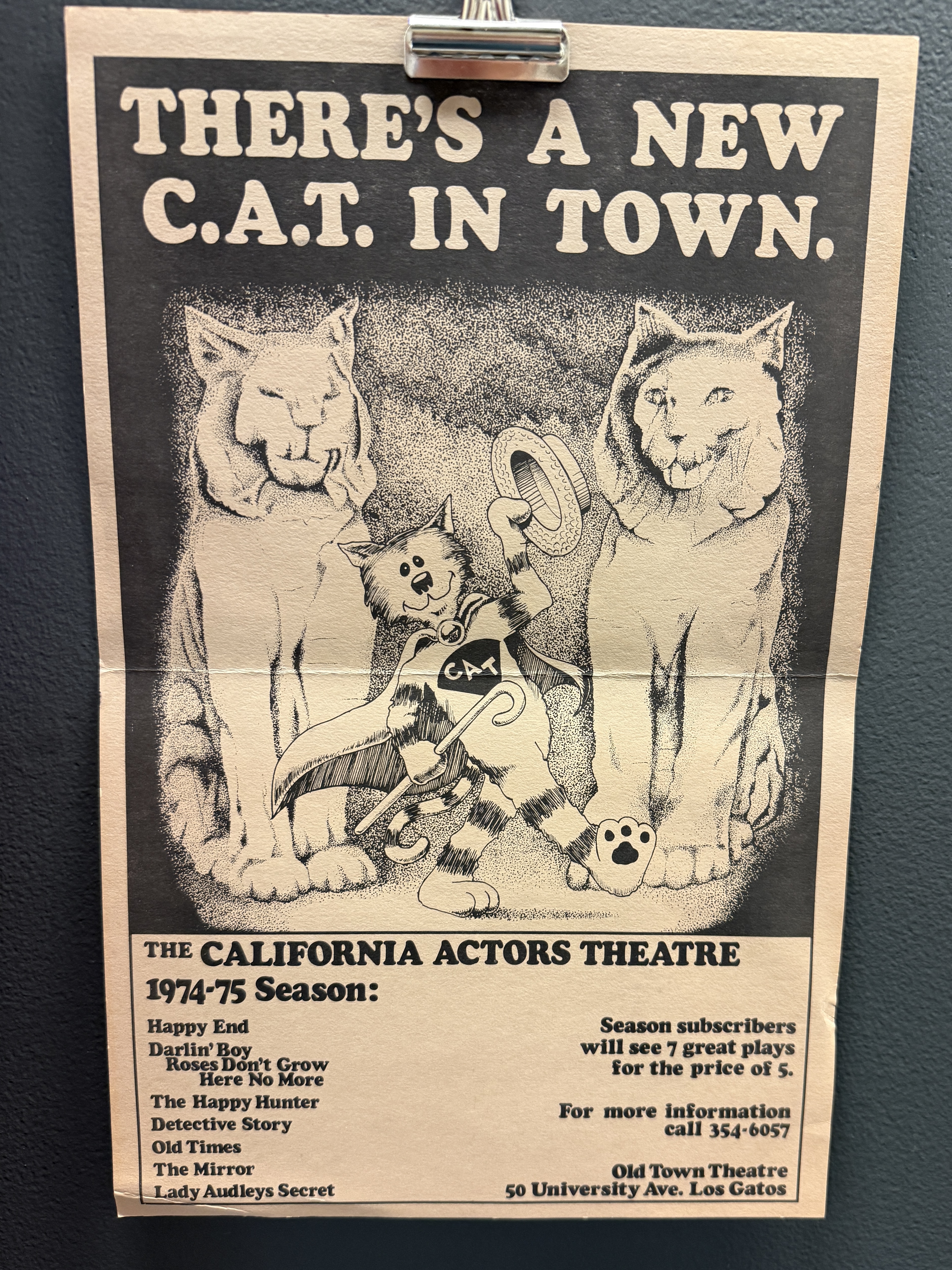 The California Actors Theatre 1974-75 Season, Los Gatos, California