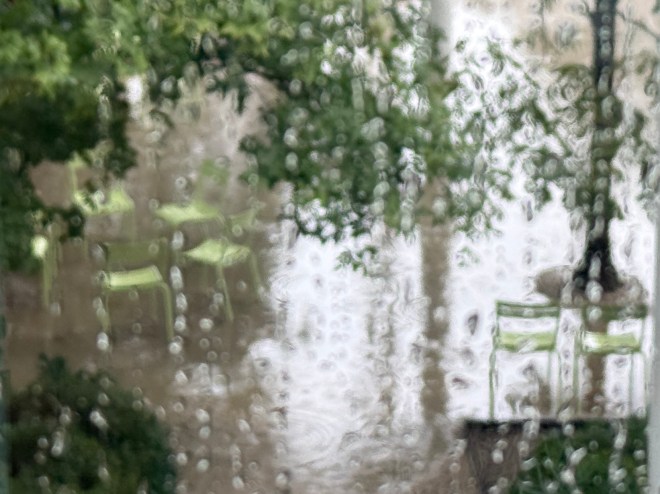 Rainy day view from the Art Institute